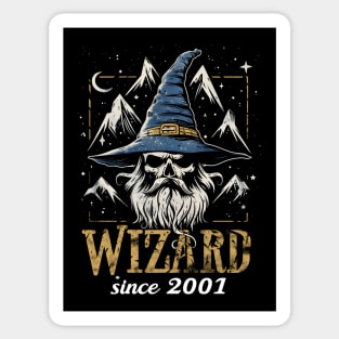 Wizard - Since 2001 - Skull - Fantasy Sticker